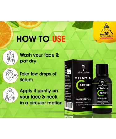 UrbanGabru Vitamin C Serum 30ml - Boost Radiance with Hyaluronic Acid Aloe Vera & Grape Seed Extract | International Shipping - Buy Online on GoSupps.com