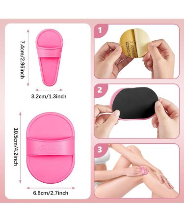 102 Pcs Hair Removal Pad Set - Smooth Legs Skin Pad & Exfoliation Fine Sandpaper Kit for Women - Black Sandpaper - Buy Online on GoSupps.com