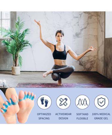 ZnnaYoha Toe Separators (4 PCS) - Soft Gel Toe Spacers for Foot Pain Relief - Bunion Corrector - Universal Size (Pink/Blue) - Buy Online on GoSupps.com