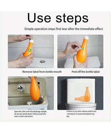 Bowling Blue Bubble Toilet Bowl Cleaner Toilet Fresheners Deodorizing and Descaling Automatic Long-Lasting Toilet Bowl Cleaner in Bottle (1) - Buy Online on GoSupps.com