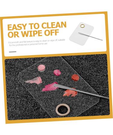 Buy 2 Sets Beauty Palette & Cosmetic Mixing Gel Polish - Eyeshadow & Nail Makeup Mixing Plate with Spatula - International Shipping Available - Buy Online on GoSupps.com