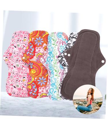 12-Pack Washable Charcoal Menstrual Pads Super Absorbent Comfortable Waterproof Night Cloth for Women | Eco-Friendly & Reusable - Buy Online on GoSupps.com