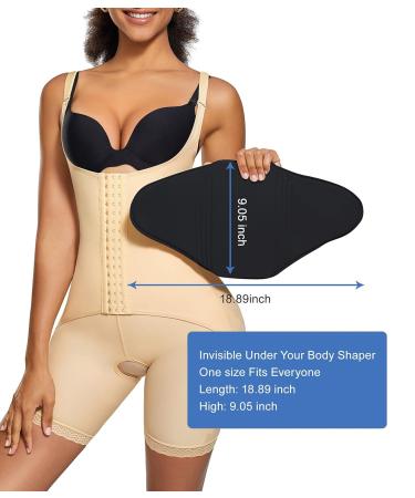 Bafully Abdominal Compression Board Foam Pad for Belly Flattening Liposuction Tuck Liposuction Recovery Zwart One size Zwart One size - Buy Online on GoSupps.com