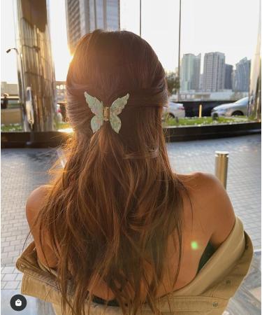 Acetate Butterfly Hair Clips - Tortoise Barrettes Claw Clips for Women & Girls - No-Slip Grip, French Design - 6 Colors - Buy Online on GoSupps.com