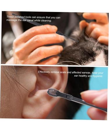 HOLIDYOYO 6-Piece Portable Ear Cleaning Tool Set Steel Ear Wax Remover Spiral Spring Cleaner for Household Use Safe and Gentle Wax Removal - Buy Online on GoSupps.com