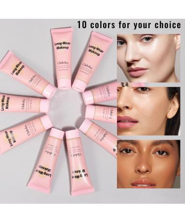 INTEROOKIE Natural Matte Makeup-Holding Concealer Foundation Sweat-Proof & Long-Lasting Oil Control Flawless Radiant Skin (2) - Buy Online on GoSupps.com