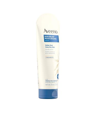 Aveeno Skin Relief 24-Hour Moisturizing Lotion - Unscented Therapy for Sensitive Skin with Natural Shea Butter & Triple Oat Complex - 8 fl. oz - Buy Online on GoSupps.com