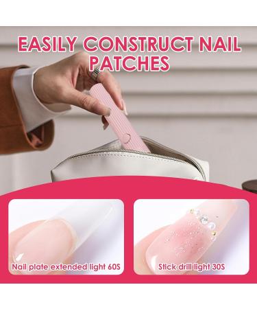 LED UV Nail Lamps for Gel Nails Handheld Nail Dryer Rechargeable Strip Type UV Light for Gel Polishes Automatic Smart Sensor Quick Drying Portable Nail Light for Fingernails and Toenails Pink - Buy Online on GoSupps.com