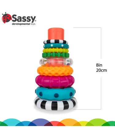 Sassy Stack of Circles Ring Stacker - 10 Piece Set | Unique Playful Toy for Creative Fun - Buy Online on GoSupps.com