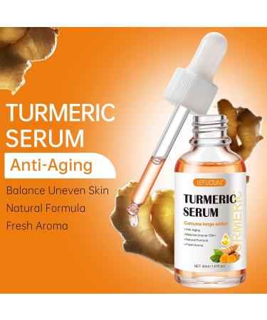 Turmeric Dark Spot Corrector Serum Oil Turmeric Serum for Dark Spots Remover Brightening Skincare for Hyperpigmentation Acne Scars & Age Spots - Buy Online on GoSupps.com