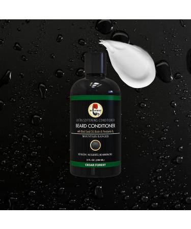 Beard Conditioner - Cedar Forest - Sulfate Free Biotin & Natural Oils - Gentle Deep Cleanse & Strengthening 8 fl. oz - Buy Online on GoSupps.com