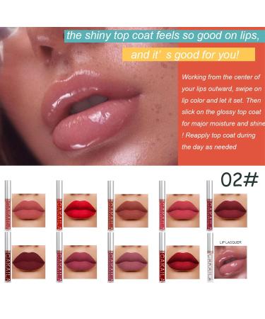 Buy 10 Colors Nude Matte Lip Gloss Set - Waterproof Non-Stick Liquid Lipstick for All-Day Wear - Buy Online on GoSupps.com
