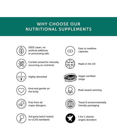 Organic KSM-66 Ashwagandha Roots Extract 30 Vegecaps | Vegan Friendly, UK Made | High Concentration Full Spectrum Formula | 100% Certified | Unflavoured - Buy Online on GoSupps.com