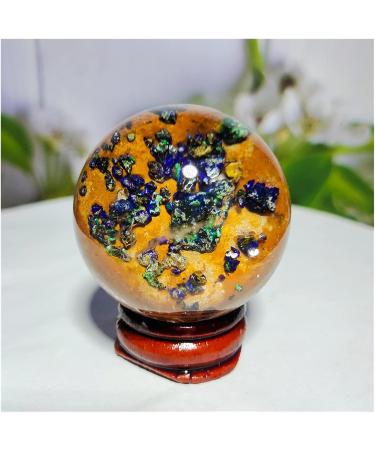 Natural Sphere Natural Azurite Quartz Ball Crystal Gemstones Stone Hand Polished Spheres Home Decoration 1pc (Color : 70-85g) - Buy Online on GoSupps.com