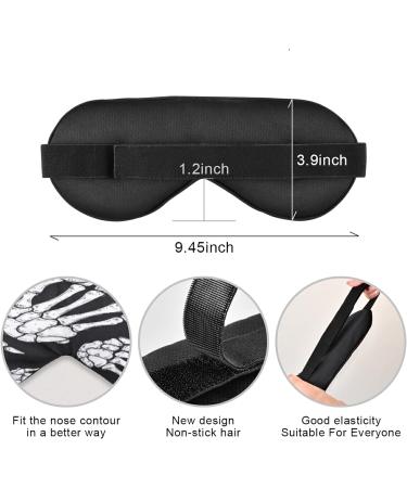 Breathable Halloween Skull Hands Eye Mask - Cool Feeling Sleep Cover for Men & Women - Perfect for Summer Rest and Travel - Buy Online on GoSupps.com