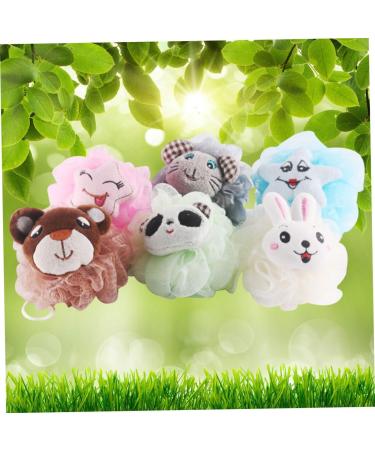 6pcs Slack Pouf Shower Ball - Exfoliating Loofah & Back Scrubber | Premium Bath Sponge Set for Ultimate Skin Care - Buy Online on GoSupps.com