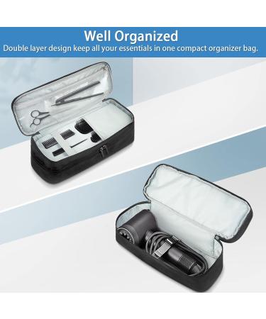 Hair Dryer Storage Bag Double Layer Tote Bag Large Capacity Hairdryer Bag Water Resistant Hair Bag Hair Dryer Tote Bag Travels Outings (Black - Grey) - Buy Online on GoSupps.com