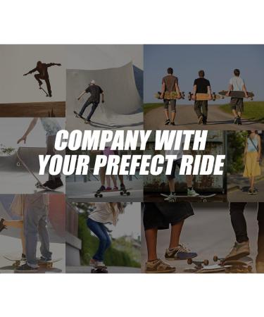 MAXPRO Skateboard Deck Guards - Durable Shock Absorbing Rubber Cover with Nose and Tail Guard for Longboard Protection - Buy Online on GoSupps.com