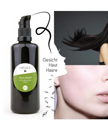 Buy Neoorganic Bio Avocado Oil - Premium Natural Care Oil for Skin Face & Hair - 100ml - International Shipping Available - Buy Online on GoSupps.com