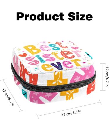Period Bag Sanitary Napkin Storage Bag & Travel Makeup Pouch - Best Sister Ever Color1521 - Buy Online on GoSupps.com