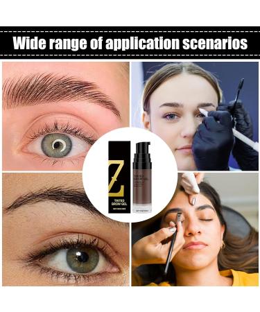 Eyebrow Gel Waterproof Eyebrow Tint Smudge Proof Tinted Eyebrow Gel Makeup Eyebrow Glue Eyebrow Gell Topper Eyebrow Tint Mascara For Long Lasting Hold Natural Definition - Buy Online on GoSupps.com