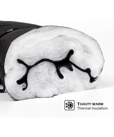 Highcamp Kids Waterproof Winter Snow Gloves with Reflector M(6-8Y) - Heather - Buy Online on GoSupps.com