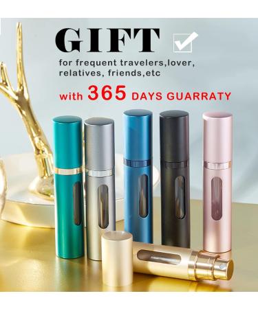 Perfume Atomiser Refillable Perfume Bottle for Travel Leaking Proof Mini Empty Perfume Spray Bottle for Women and Men 8ml - Matte Black & Matte Black - Buy Online on GoSupps.com