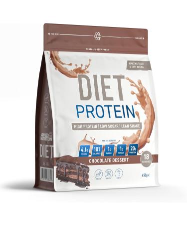 Applied Nutrition Diet Whey - High Protein Powder Supplement Low Carb & Sugar for Weight Management with CLA L Carnitine Green Tea (450g - 18 Servings) (Chocolate Dessert) Chocolate Dessert 450 g (Pack of 1)