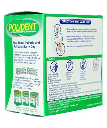 Polident Overnight 40ct - Strong Comfortable Denture Care for All Night Wear | Fast International Shipping - Buy Online on GoSupps.com