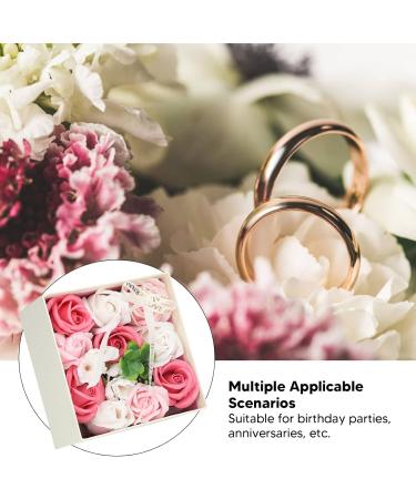 Flower Soap Exquisite Elegant Rose Flower Soap Safe for Valentine's Day for Women (Pink) - Buy Online on GoSupps.com