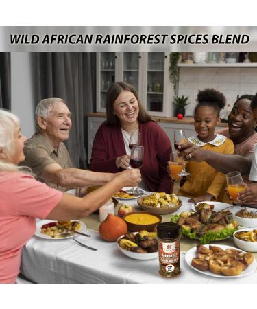 Kan Kan All Purpose Grilling Spices -Organic Rainforest Blend -Perfect for Steak Chicken Beef Seafood Vegetables -Non-GMO Keto Low Sodium Seasoning -BBQ Rub- No MSG -African Suya Spice - 5.3 Oz (Large1) 1 g (Pack of 1) - Buy Online on GoSupps.com