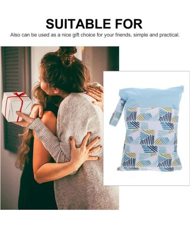 Menstruation Pads Storage Bag with Zipper - Sky Blue/Blue Sanitary Napkin Organizer for Women & Girls - International Shipping Available - Buy Online on GoSupps.com