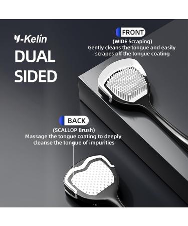 Tongue Cleaner Brush & Probiotic Gel Kit | Fresh Breath & Optimal Oral Health | All-In-One Solution for Adults & Kids (Black - Buy Online on GoSupps.com