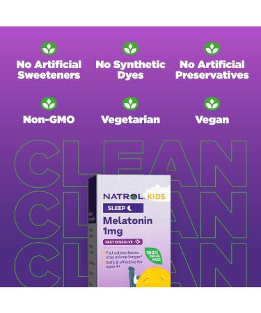 Natrol Kids Melatonin Fast Dissolve - Strawberry Flavor, Ages 4+, 30 Tablets - Buy Online on GoSupps.com
