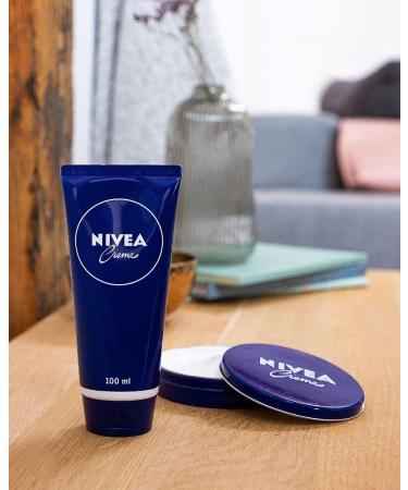 NIVEA Cream Universal Care Tube (100 ml) classic moisturizing cream for all skin types rich cream with nourishing eucerit - Buy Online on GoSupps.com