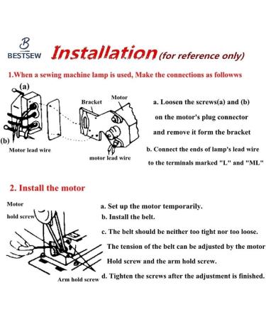 Sewing Machine Motor Pedal Belt Bracket Bolt Foot Control Cords - High-Quality Accessories - Buy Online on GoSupps.com
