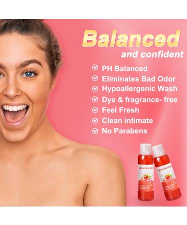 Yoni Wash & Oil Set for Women - pH Balance Odor Removal Moisturizing Feminine Care | Strawberry Scented Feminine Wash & Soap (1 Fl.Oz Oil 5.07 Fl.Oz Wash 5.29OZ Bar - Buy Online on GoSupps.com