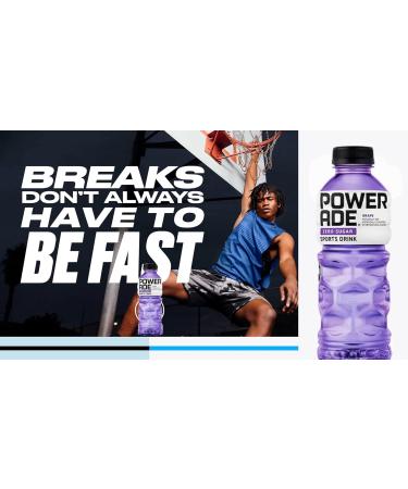 Powerade Zero Purple Grape 20oz Bottle - Pack of 10 (200 Oz) Zero Calorie Sports Drink - Buy Online on GoSupps.com