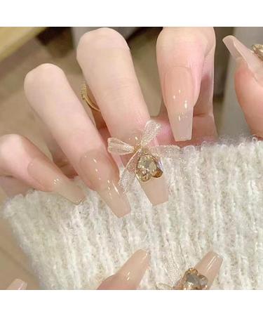 VONNST Nail Art Charms 10x Bow Nails Art Green Organza Bowknot Nails Art Decorations Supplies for Women Girls - Buy Online on GoSupps.com