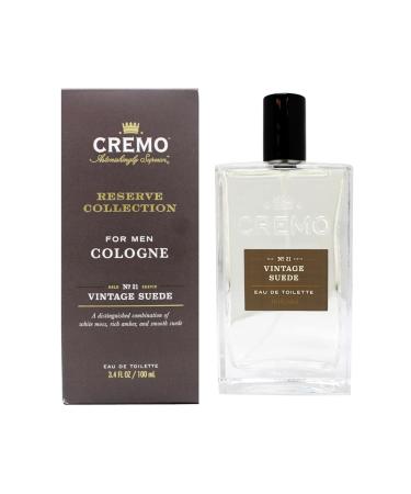 Cremo Cologne for Men Reserve Collection No. 21 Bold Exotic Vintage Suede 3.4 fl oz (Pack of 2) - Buy Online on GoSupps.com