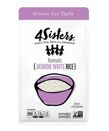 4Sisters Premium Jasmine White Rice - Sustainably Grown - Women Owned - Farm to Table - 2lb - Buy Online on GoSupps.com