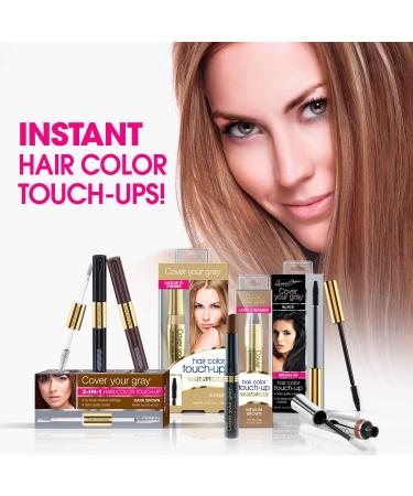 Cover Your Gray Pro-Growth Hair Touch-Up with Castor Oil - Jet Black | Fast International Shipping - Buy Online on GoSupps.com