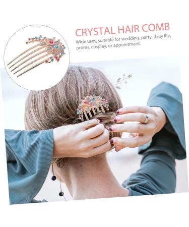 Ipetboom Rhinestone Hair Accessories Hairpin Flower Hair Comb Decorative Hair Combs Women Hair Comb Women Rhinestone Hair Comb Wedding Hair Comb Women Hair Accessories Bride Hair Comb - Buy Online on GoSupps.com