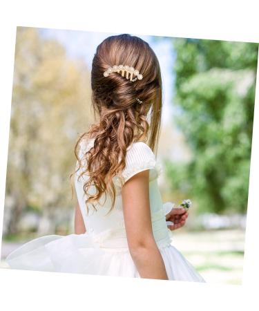 Housoutil Rhinestone Clips for Hair Rhinestone Hair Combs Hair Comb Clips Girl Headpiece Rhinestone Hair Clips for Hair Comb for Girls Tiara Imitation Pearls Fashion Hair up Miss - Buy Online on GoSupps.com