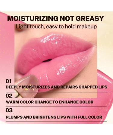 YNPQTDS Clear Color Adaptive Lipstick Color Adaptive Lip Cream Tinted Shiny Volumizing Waterproof Care Cosmetics for Women and Teen Girls - Buy Online on GoSupps.com