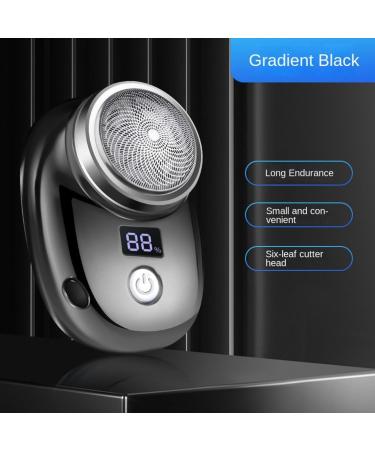 Mini Electric Shaver for Men - Compact Portable Design USB Charging Intelligent Digital Display - Gradient Blue - Buy Online on GoSupps.com