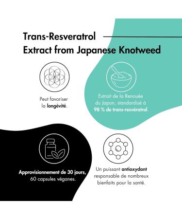 Nature Diet Resveratrol - 500 mg Trans-Resveratrol (98%) - Japanese Knotweed Extract - 60 Vegan Capsules - Antioxidant Support - Buy Online on GoSupps.com