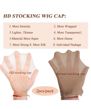 Tinashe 4pcs Transparent HD Wig Caps - Sheer Lace Front Wig Accessories for Women (2Pack/4PCS) - Buy Online on GoSupps.com