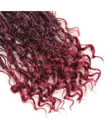 Melisay 5 Packs Box Braids Crochet Hair Extensions | Curly 35.6 cm Synthetic Afro Kinky & Passion Twist | Faux Locs for Black Women - T530 - Buy Online on GoSupps.com