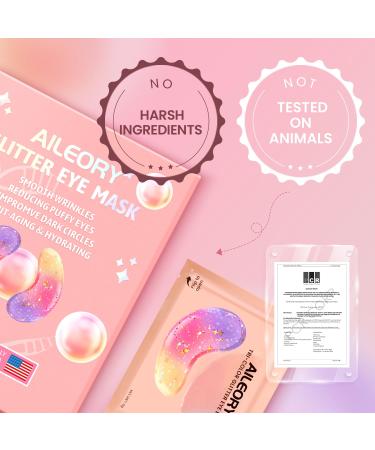 Under Eye Patches (24 Pairs) - Tri-Color Glitter Gel Pads for Dark Circles Puffiness & Wrinkles | Natural Collagen Eye Mask for Women & Teens - Buy Online on GoSupps.com